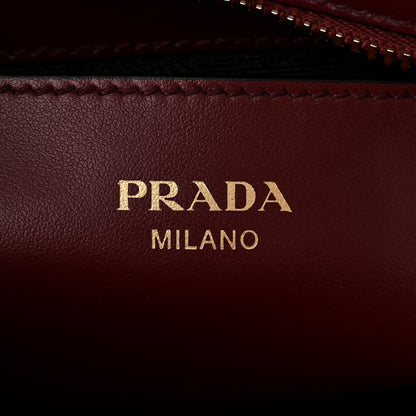 Prada Saffiano Soft Calfskin Small Zippered Tote Cerise 6 of 12