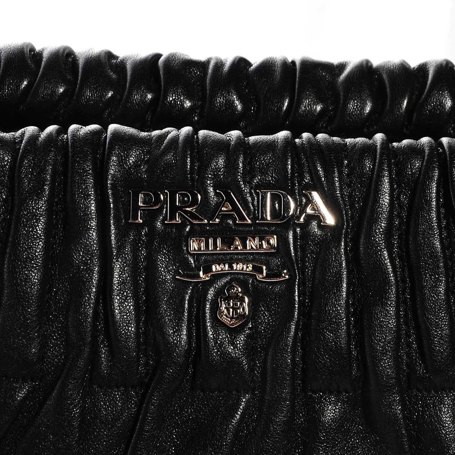 Prada Nappa Drapes Shoulder Bag Nero Black 15 of 28