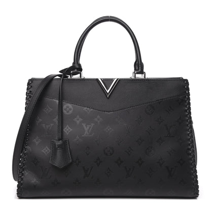 Louis Vuitton Monogram Cuir Plume Very Zipped Tote Black 1 of 10