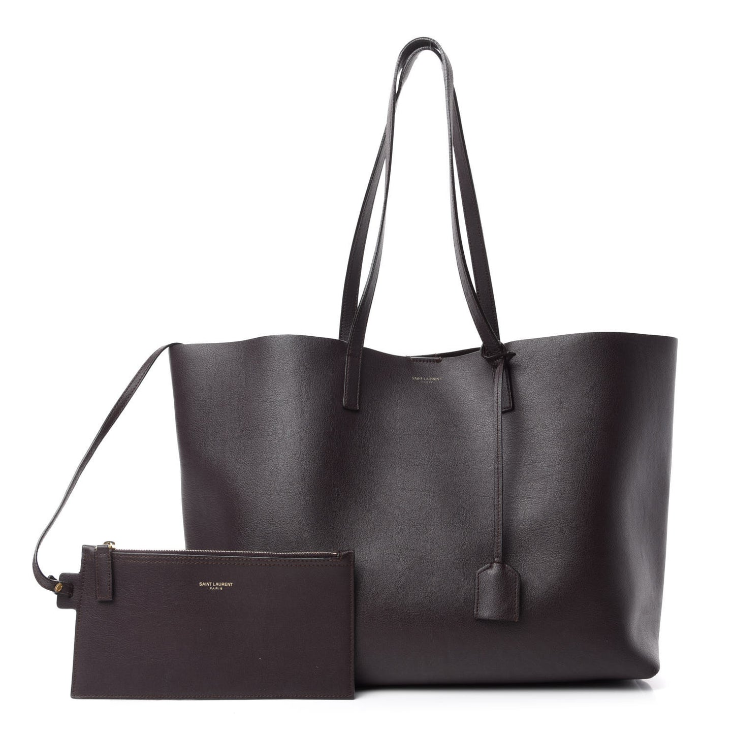 Calfskin Large Shopping Tote Amaranto