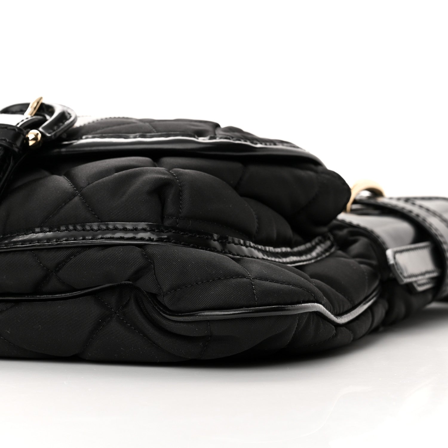 Burberry Nylon Calfskin Quilted Crossbody Bag Black 9 of 11