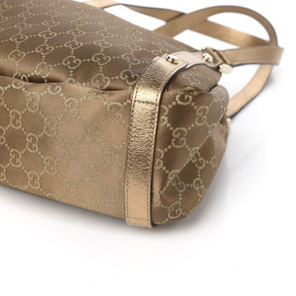 Gucci Satin Monogram Medium Abbey Shoulder Bag Bronze 8 of 9