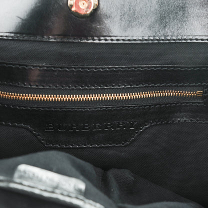 Burberry House Check Small Canterbury Tote Black 6 of 8