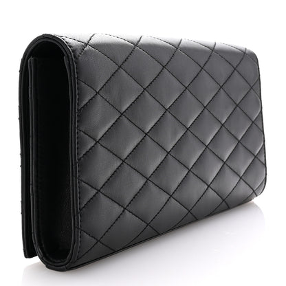 Saint Laurent Lambskin Quilted Kate Clutch Black 3 of 7