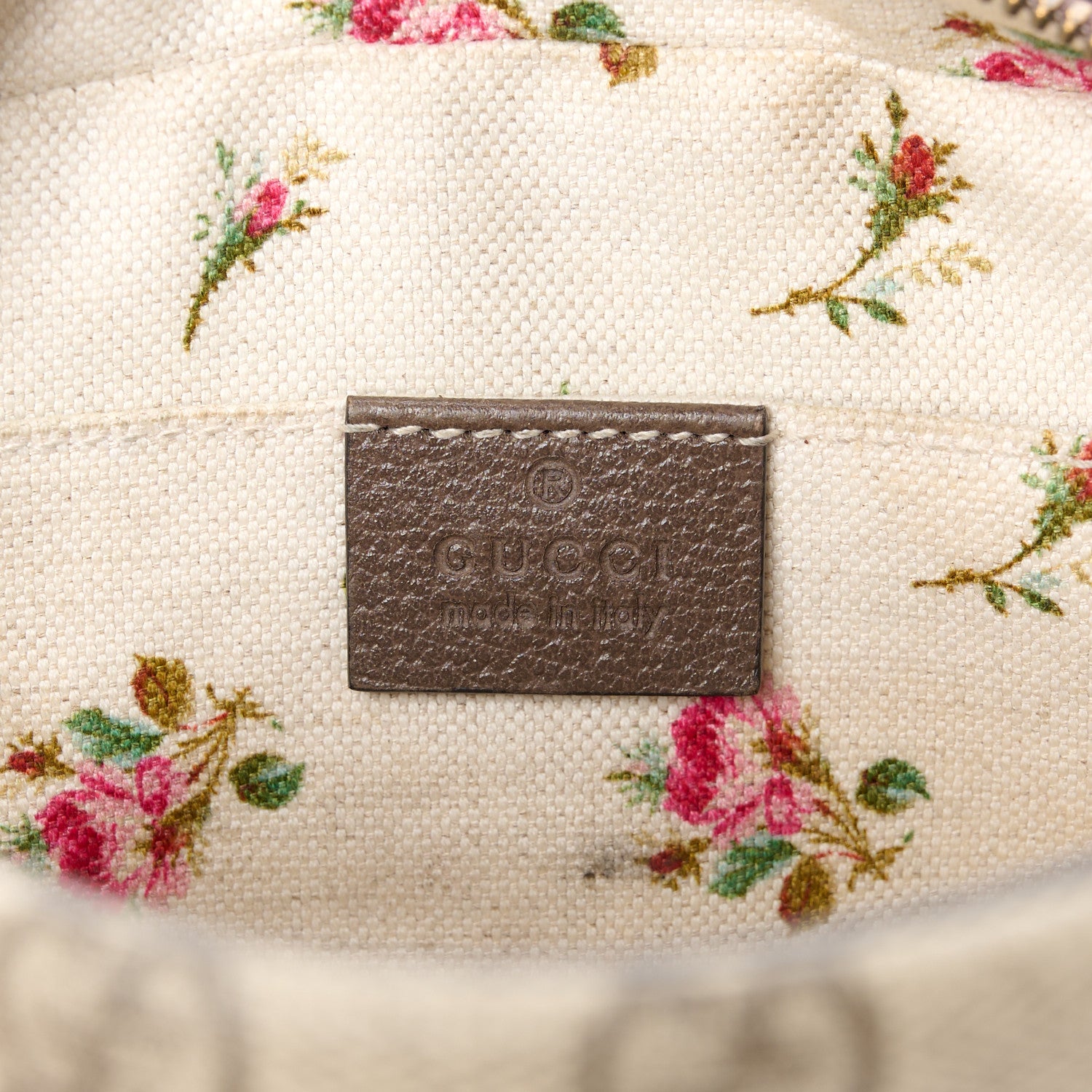 Gucci GG Supreme Monogram Web Neo Vintage Shoulder Bag Beige New Acero Crop 6 of 12