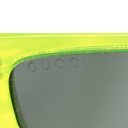 Gucci Acetate Rectangular Sunglasses GG0516S Fluorescent Yellow 7 of 8