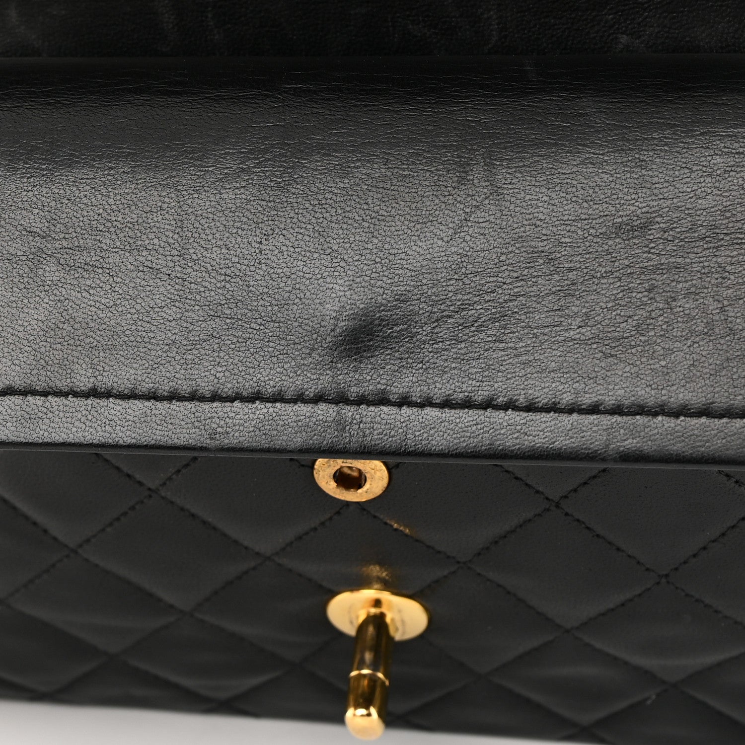 Chanel Lambskin Quilted Small Double Flap Black 14 of 16