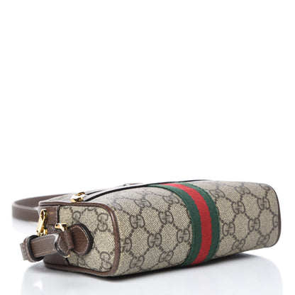 Gucci GG Supreme Monogram Web Mini Ophidia Shoulder Bag Brown 4 of 10