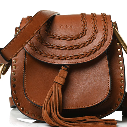 Chloe Calfskin Braided Mini Hudson Shoulder Bag Caramel 6 of 11
