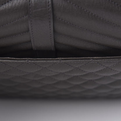 Saint Laurent Sheepskin Tri-quilt Monogram Large College Satchel Asphalt 13 of 18
