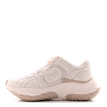 Gucci Calfskin Interlocking G Ripple Womens Platform Sneakers 36.5 Light Pink 1 of 8