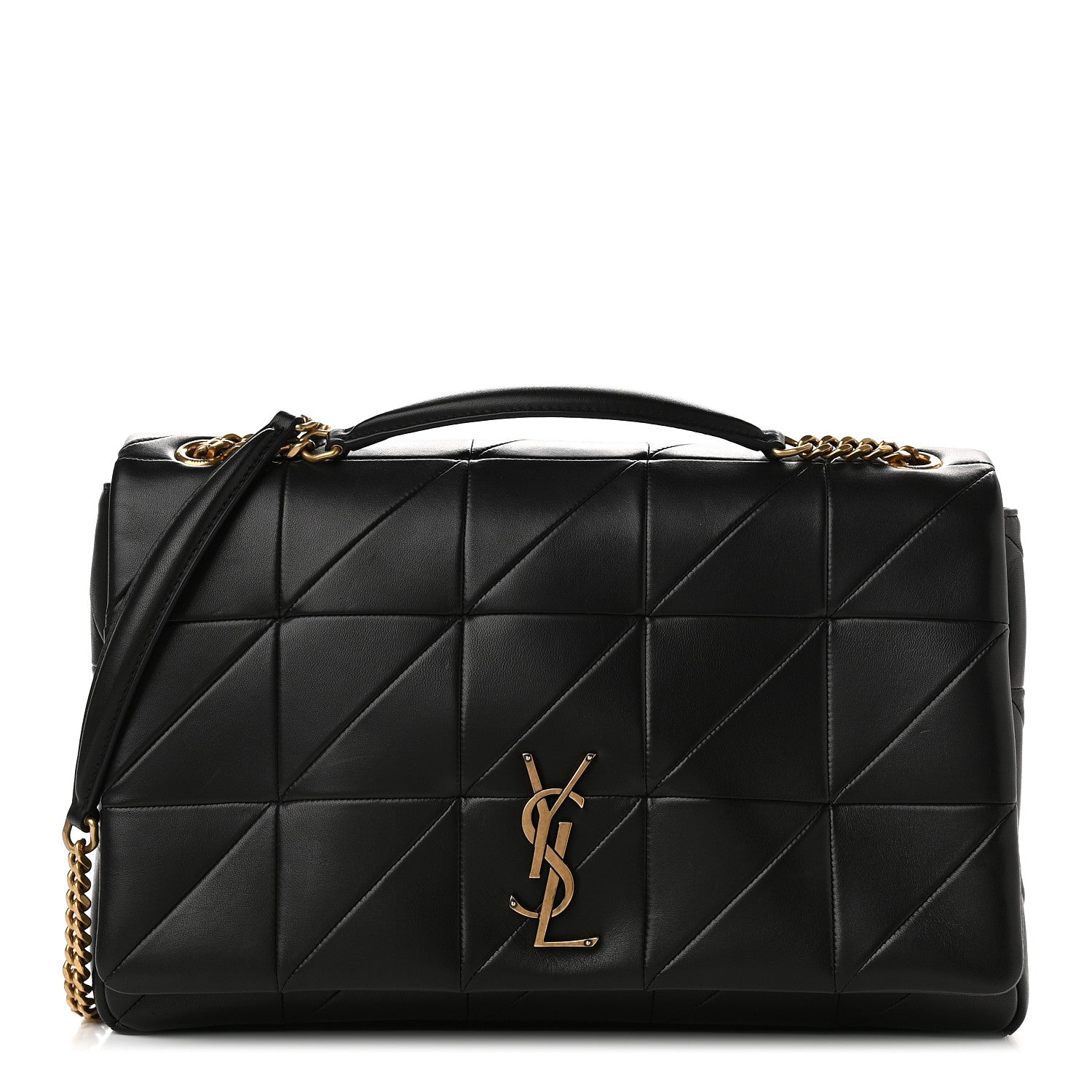Saint Laurent Lambskin Patchwork Monogram Large Jamie Black 1 of 10