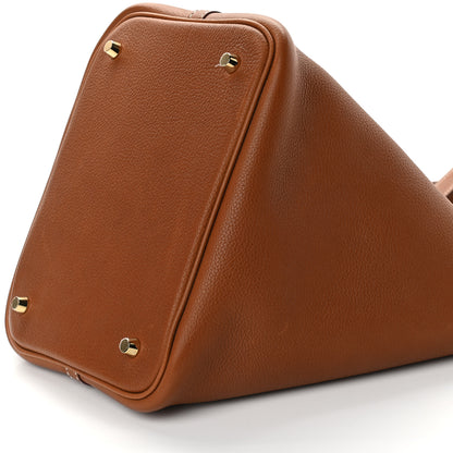 Hermes Barenia Faubourg Picotin Lock 22 MM Fauve 9 of 10