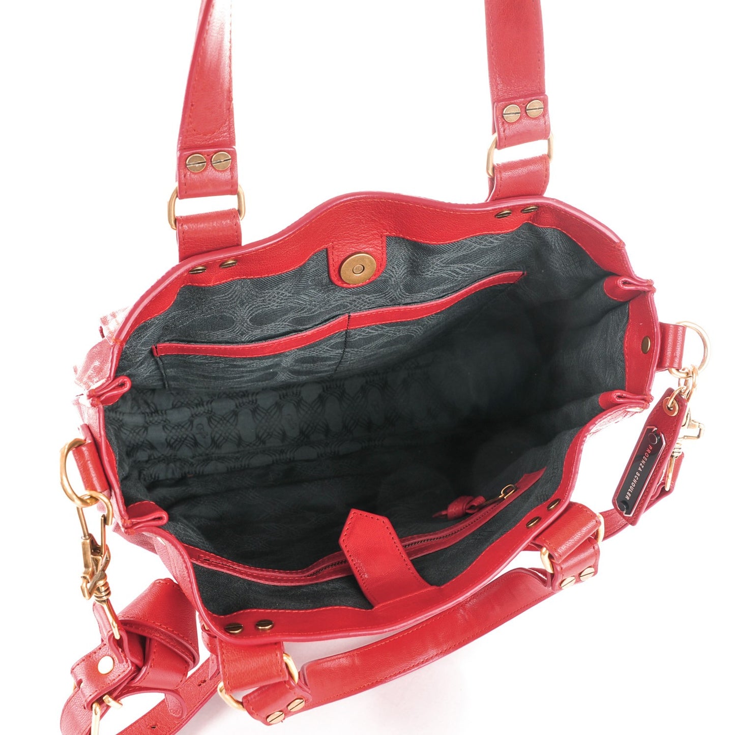 Lambskin PS1 Tote Bright Red