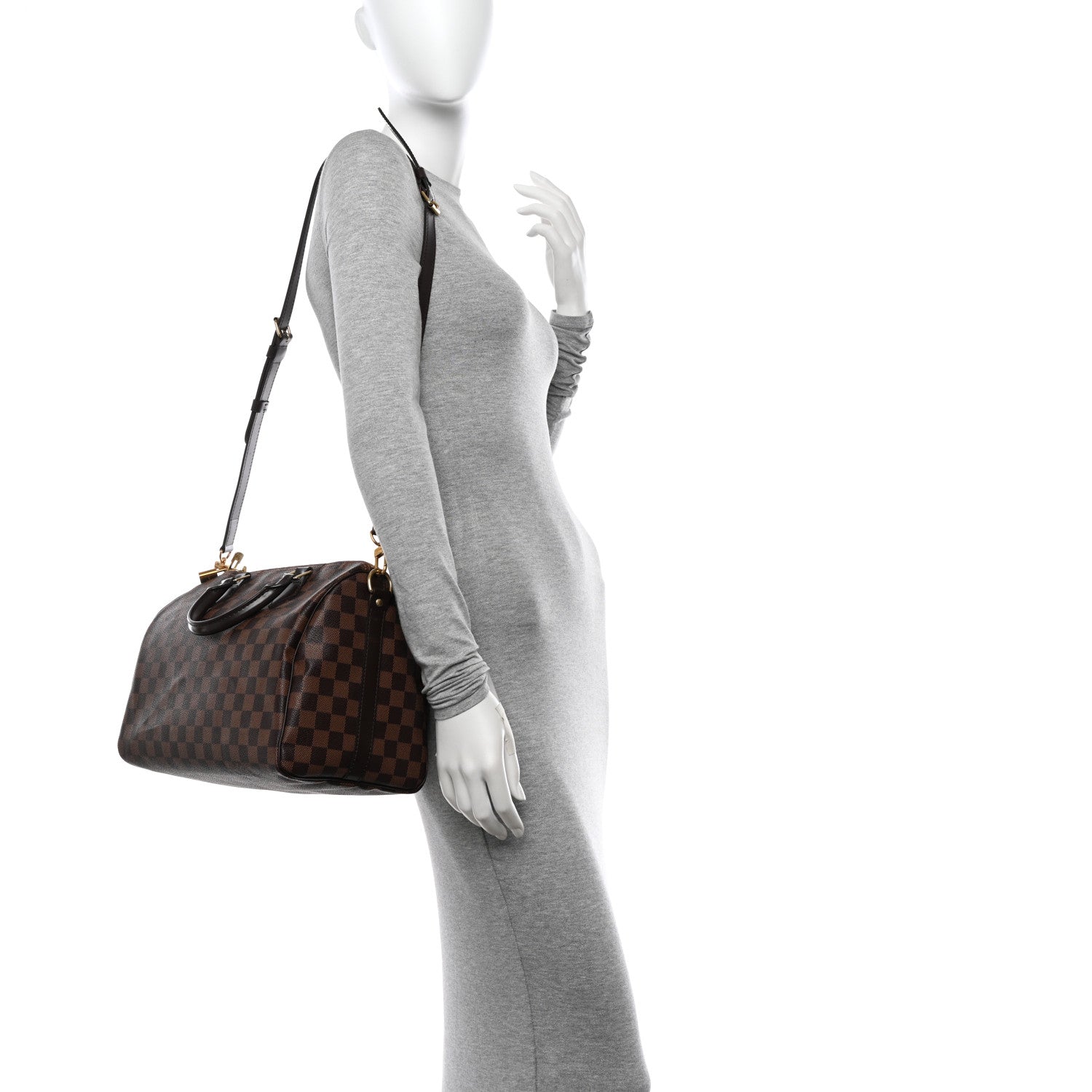 Louis Vuitton Damier Ebene Speedy Bandouliere 30 2 of 10