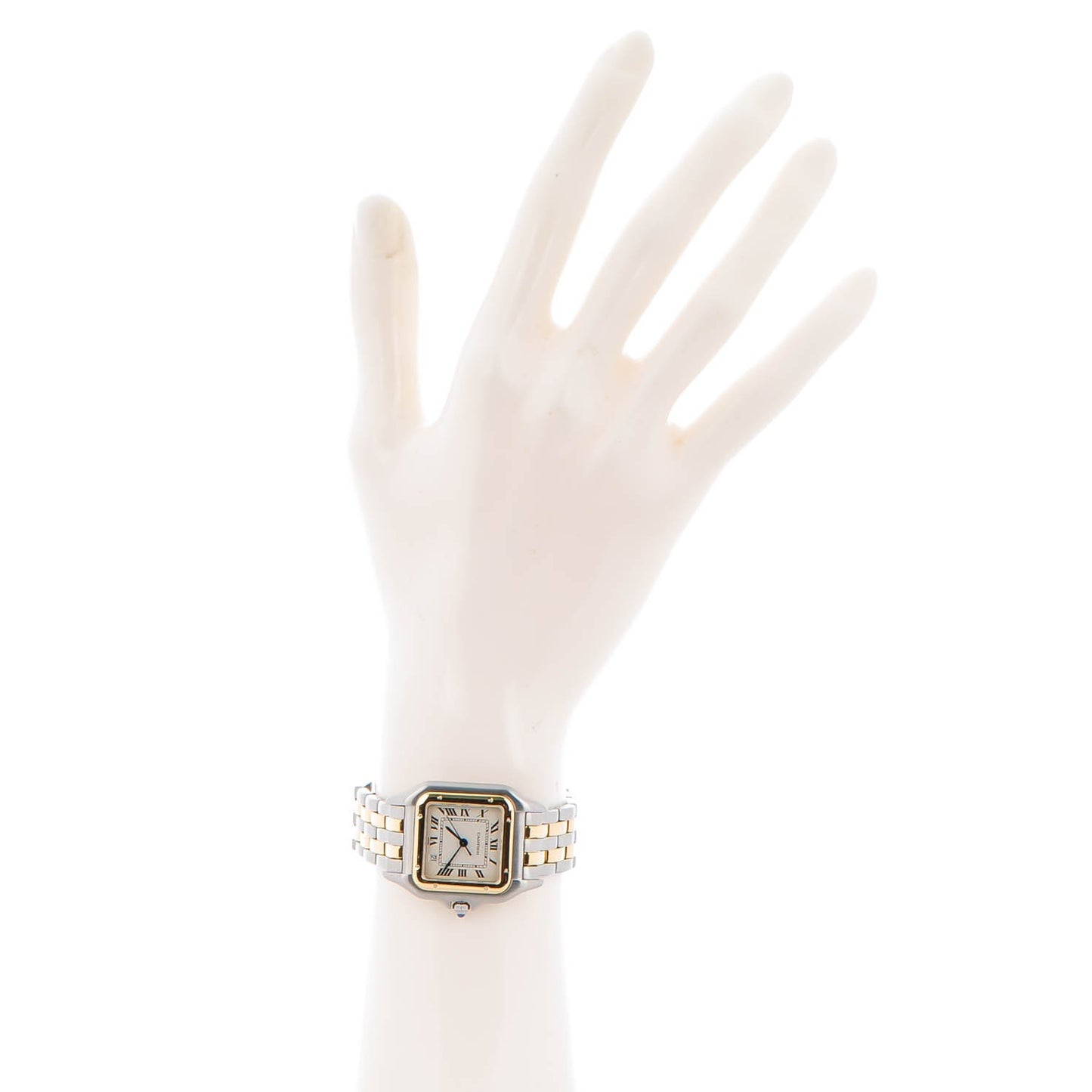 Stainless Steel 18K Yellow Gold 27mm Panthere Quartz Watch