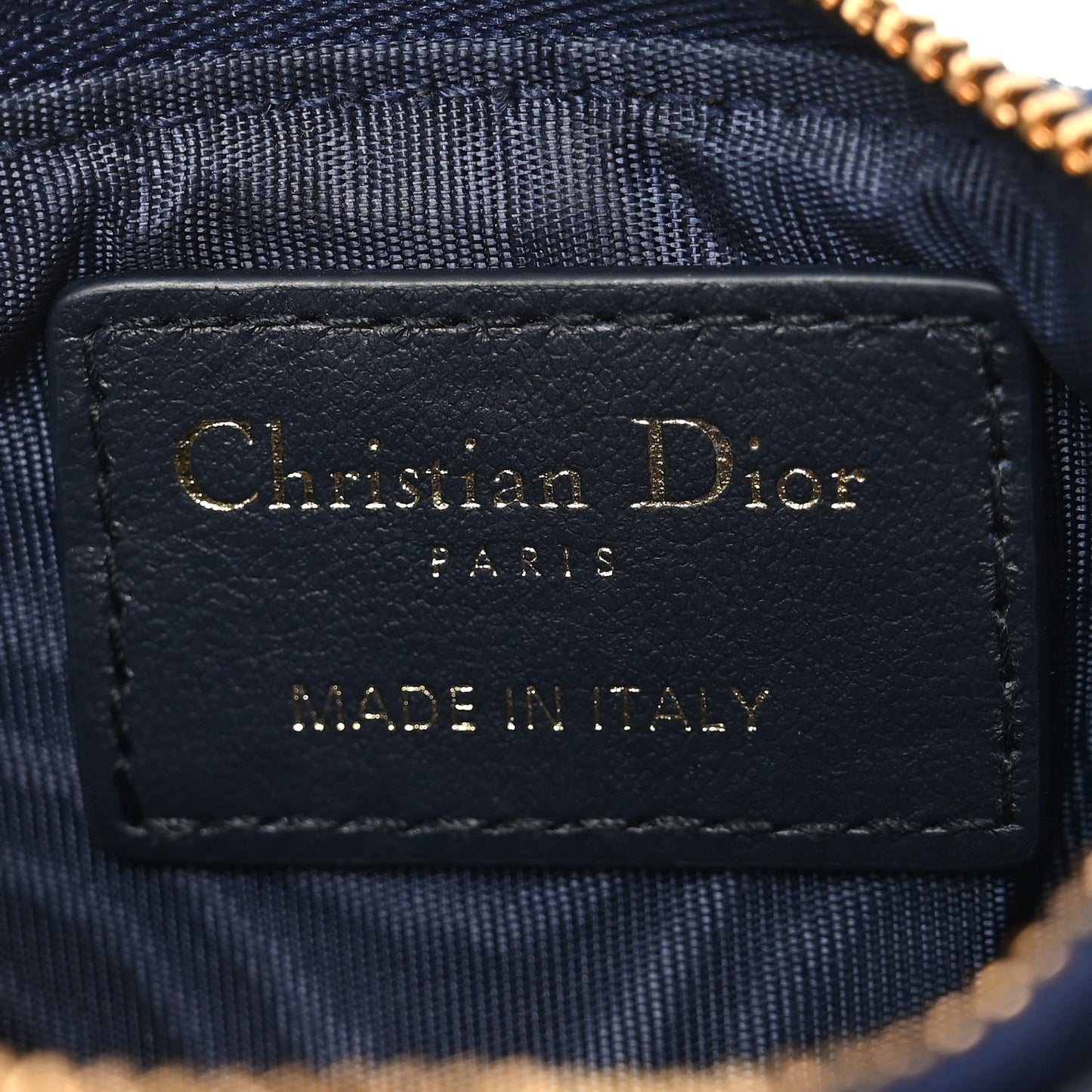 Denim Jacquard Oblique DiorTravel Myrte Zipped Key Case Blue