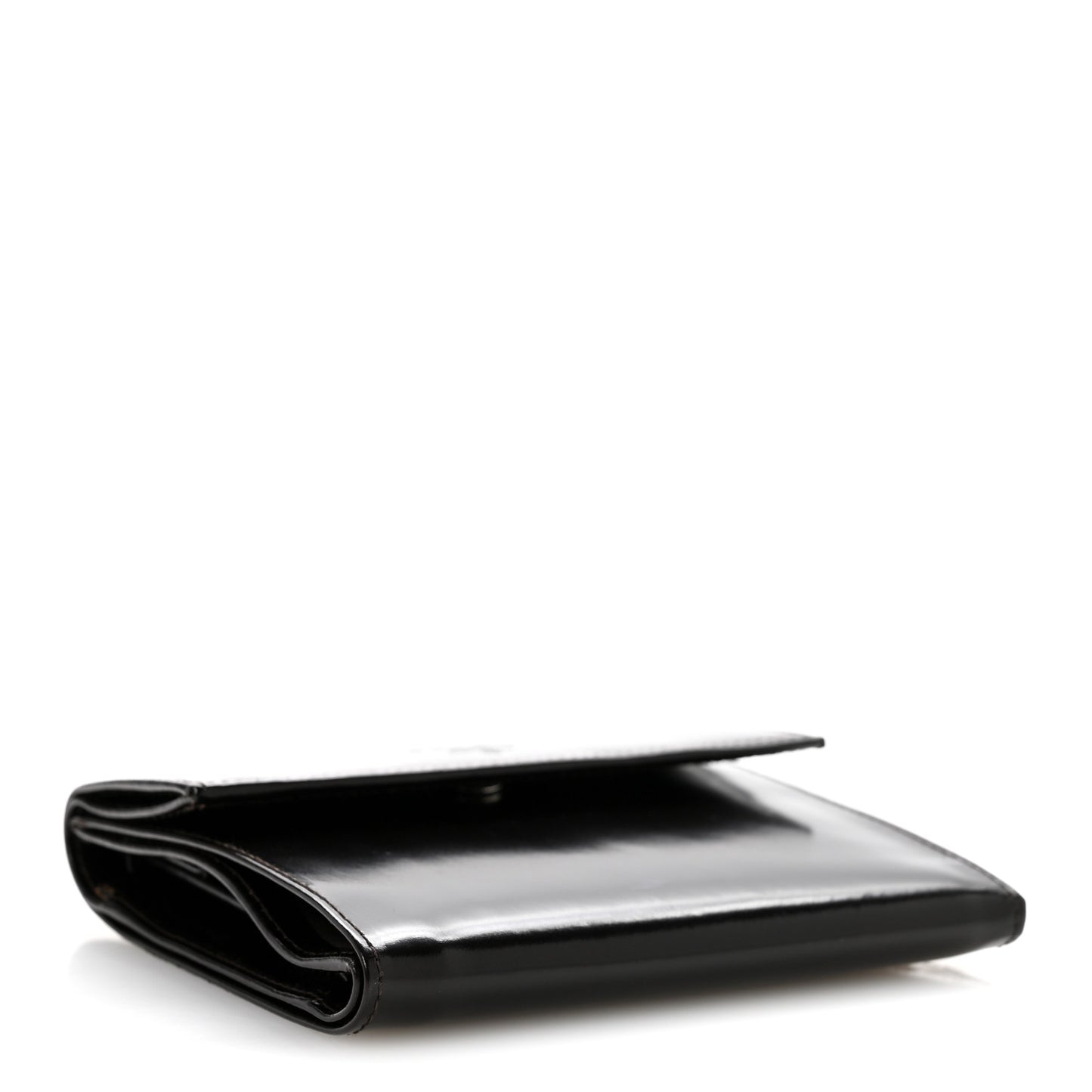 Spazzolato Tri-Fold Compact Wallet Ebano