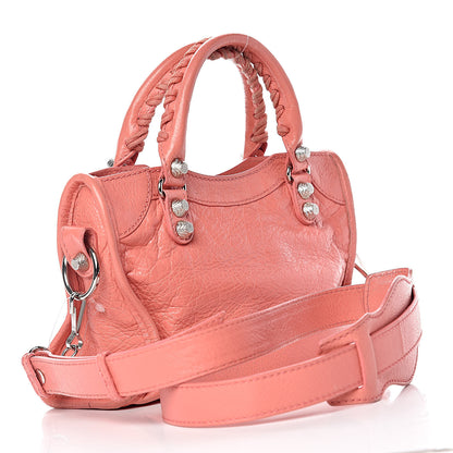 Balenciaga Agneau Giant 12 Silver Hardware Mini City Rose Azalee 3 of 14
