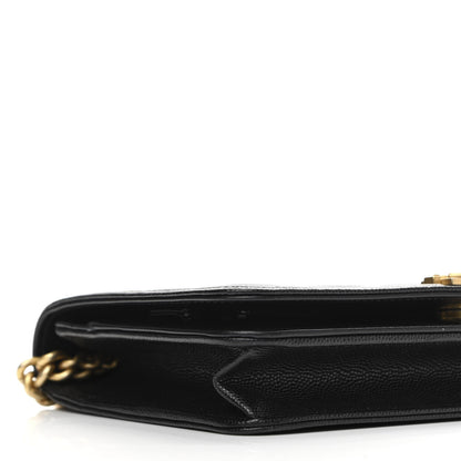 Chanel Caviar Quilted Boy Wallet On Chain WOC Black 10 of 13