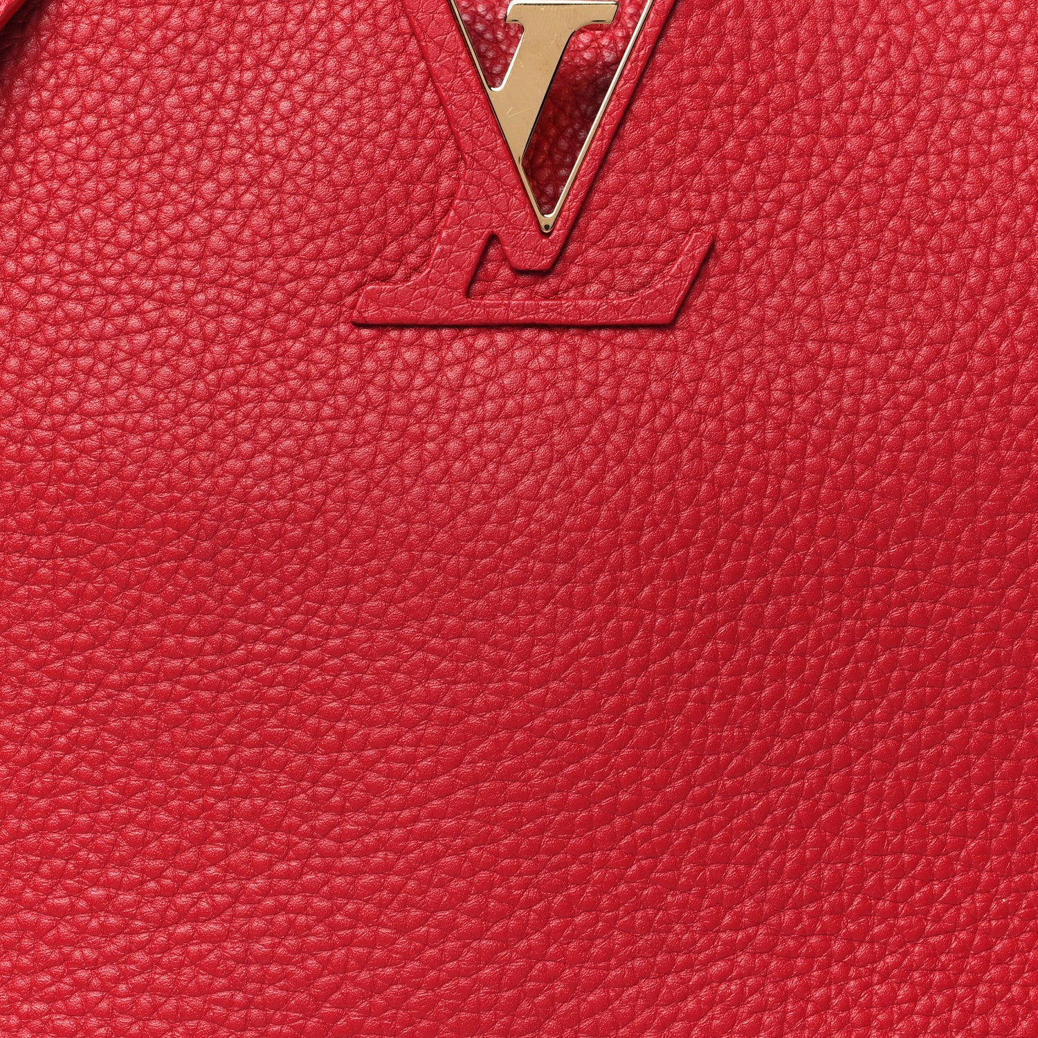 Louis Vuitton Taurillon Capucines PM Rubis 7 of 9