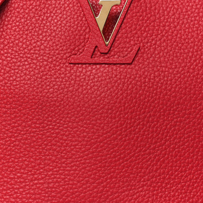Louis Vuitton Taurillon Capucines PM Rubis 7 of 9