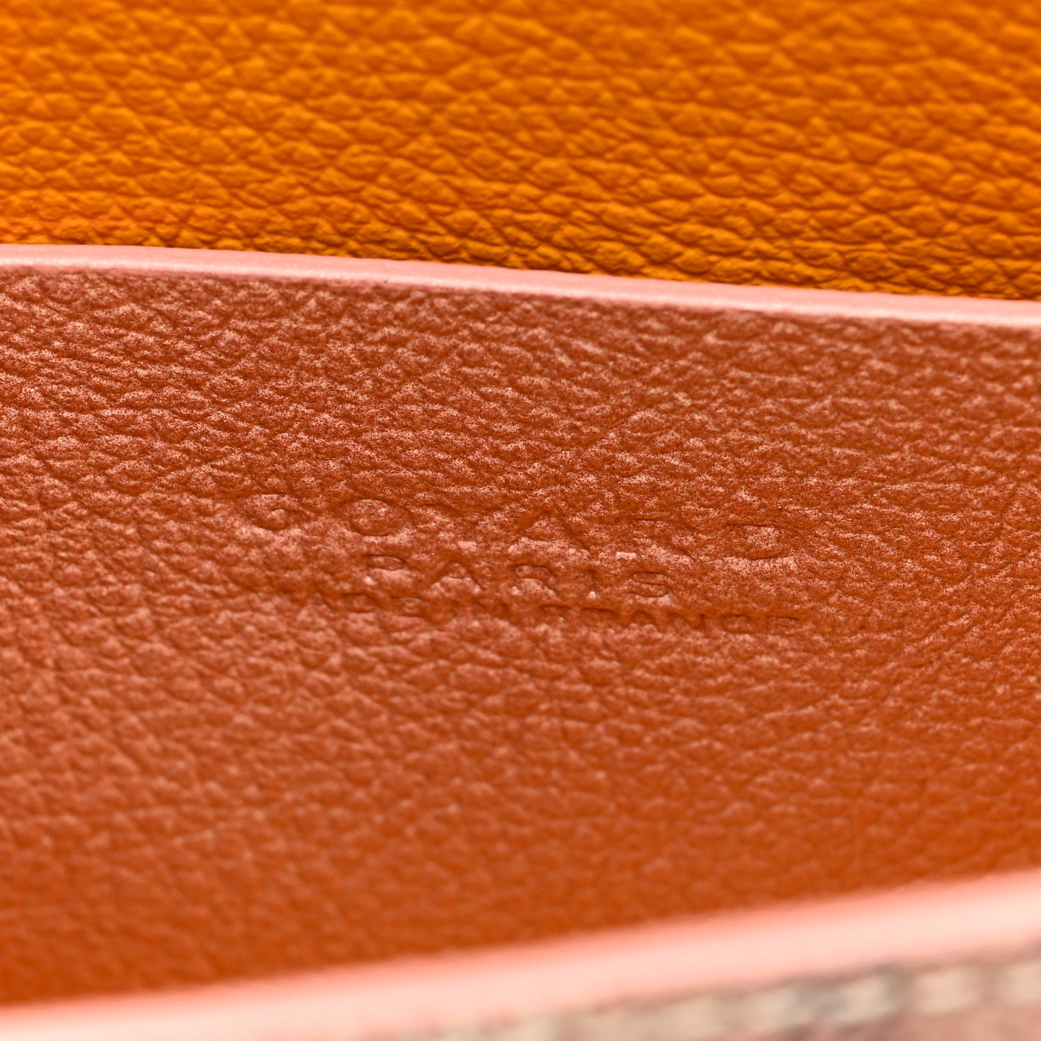 Goyard Iridescent Goyardine Structure Nano Saigon Pearly Coral 6 of 9