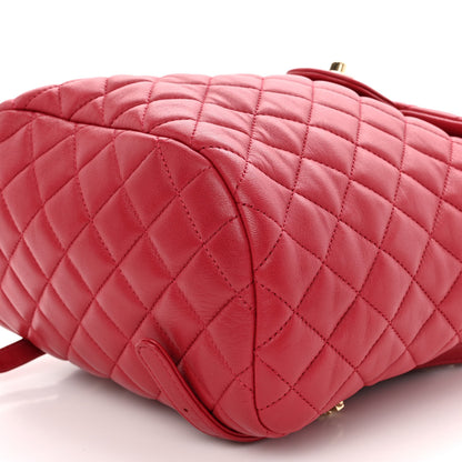 Chanel Lambskin Quilted Small Urban Spirit Backpack Red 10 of 10