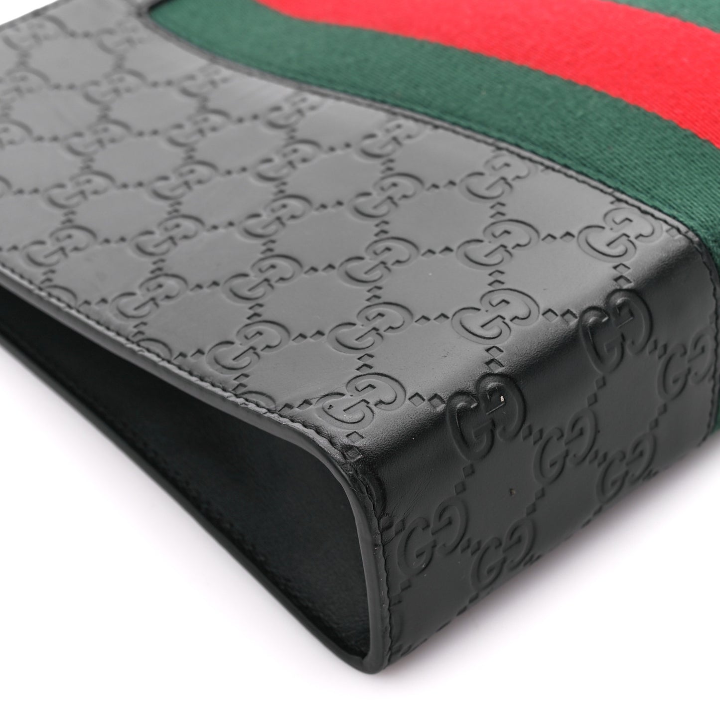 Guccissima Signature Web New Web Cosmetic Case Black