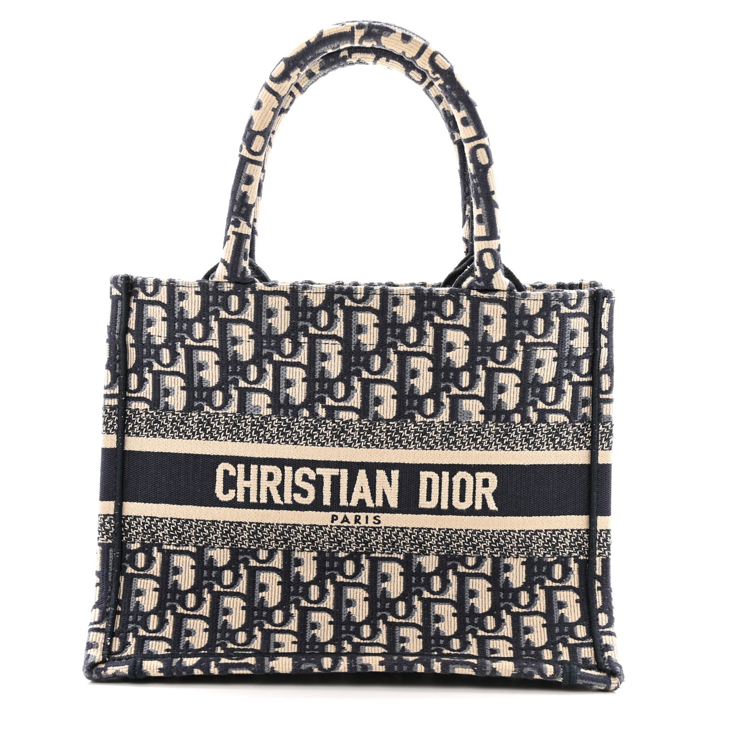 Oblique Small Book Tote Blue Multicolor