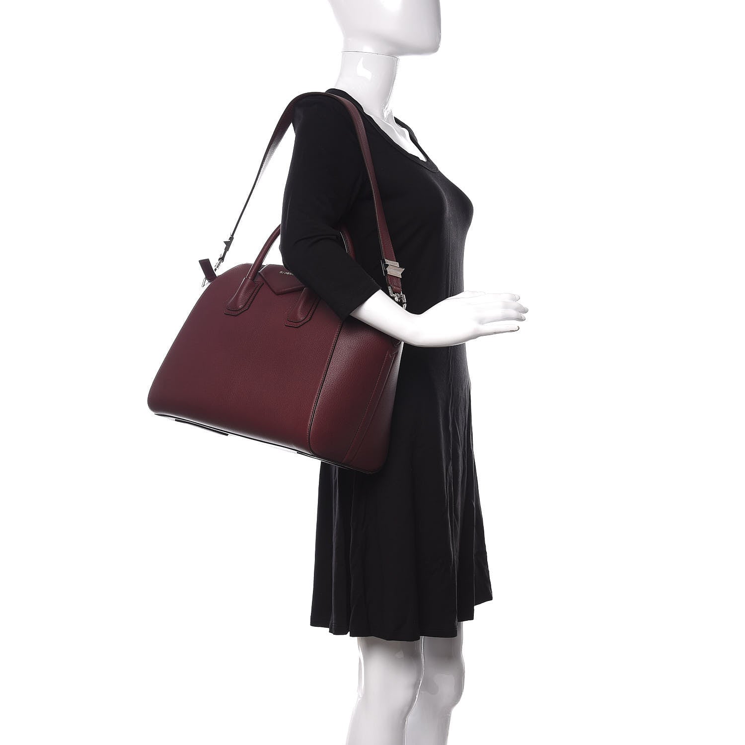 Givenchy Sugar Goatskin Medium Antigona Oxblood 2 of 10