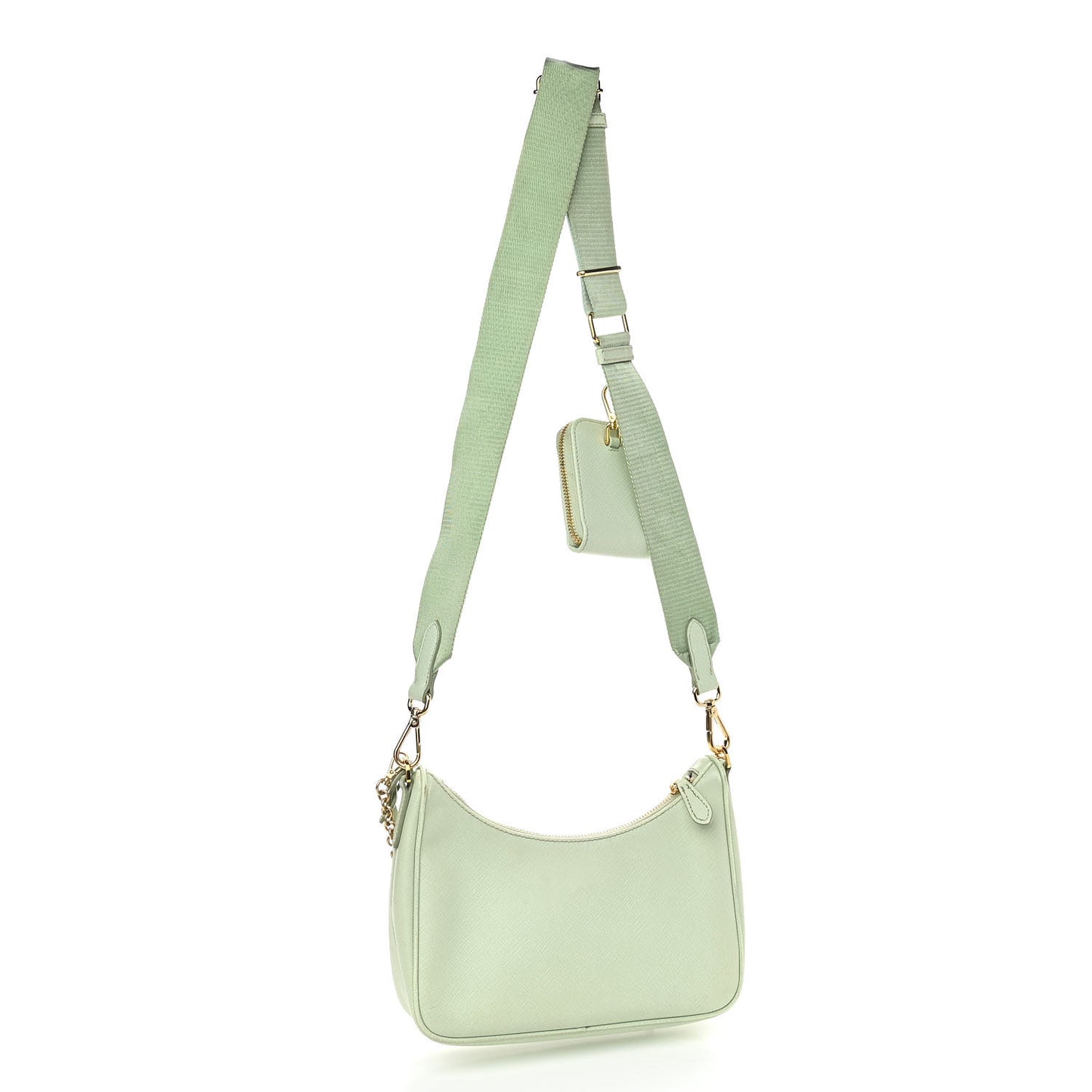 Saffiano Lux Re-Edition 2005 Shoulder Bag Acqua