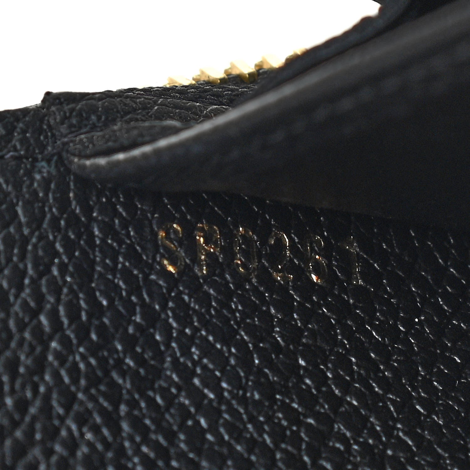 Louis Vuitton Empreinte Monogram Giant Zippy Wallet Black Beige 7 of 8