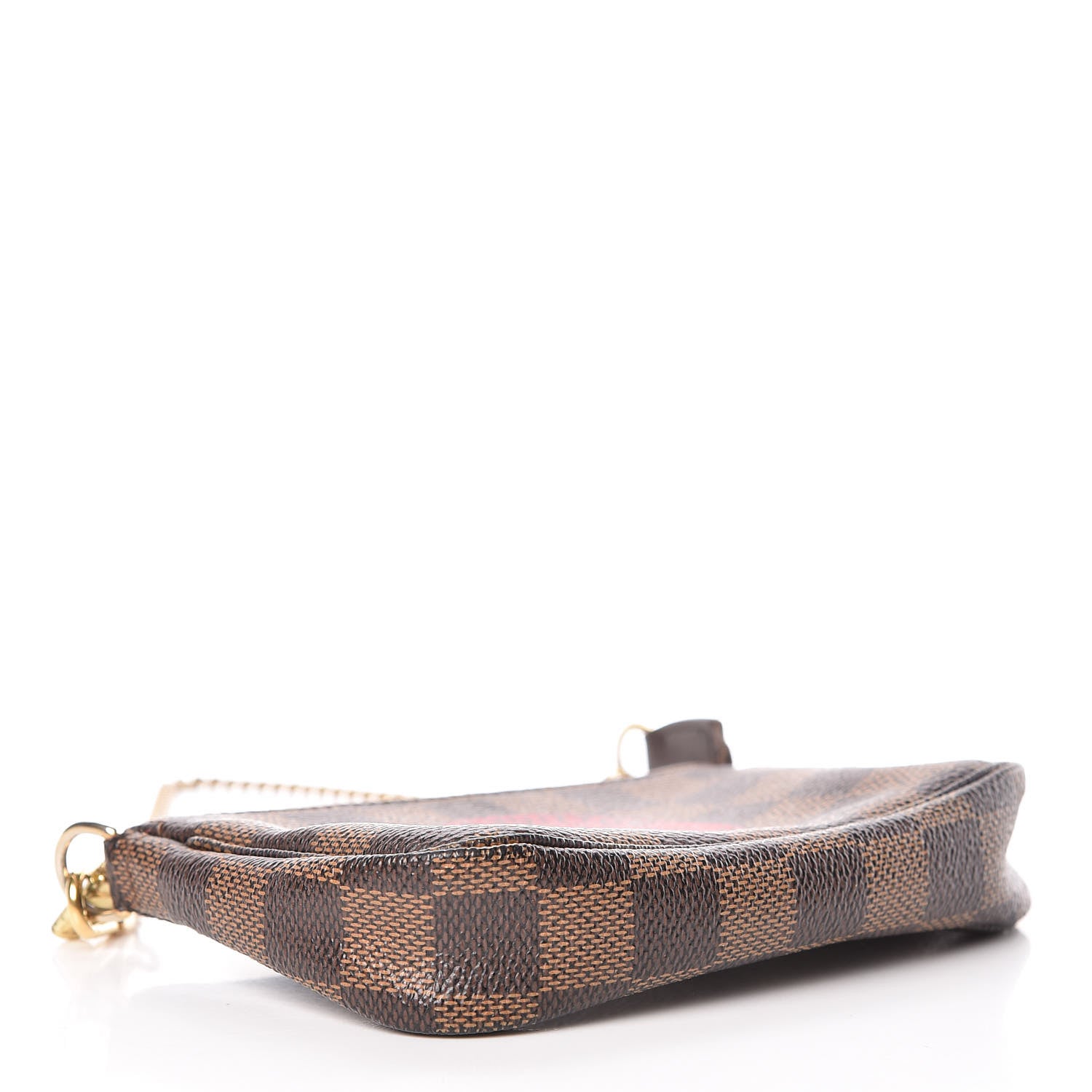 Louis Vuitton Damier Ebene Complice Trunks and Bags Mini Pochette Accessories Red 4 of 10