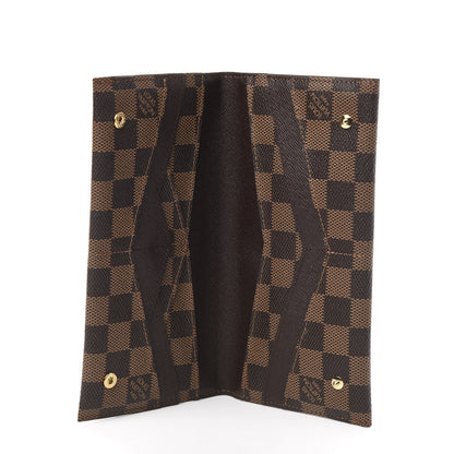 Louis Vuitton Damier Ebene Long Origami Wallet 4 of 5