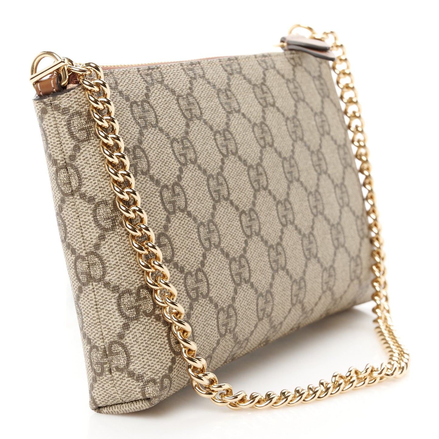GG Supreme Monogram Wrist Wallet Black