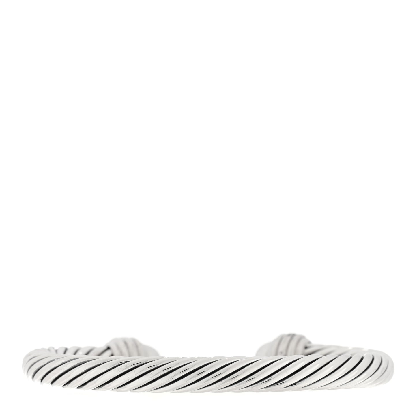 Sterling Silver Diamond 7mm Cable Classics Bracelet