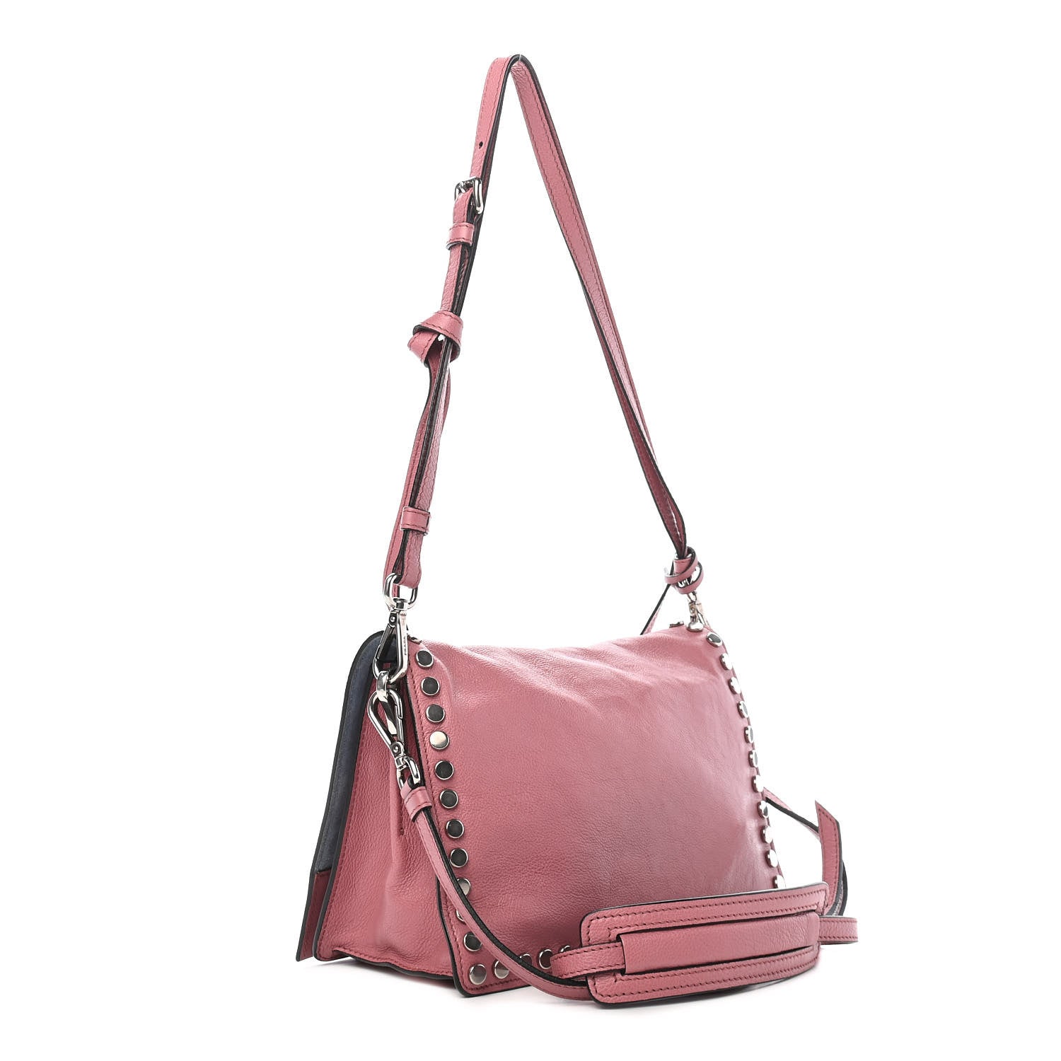 Prada Glace Calfskin Studded Etiquette Flap Loto Astrale 3 of 10