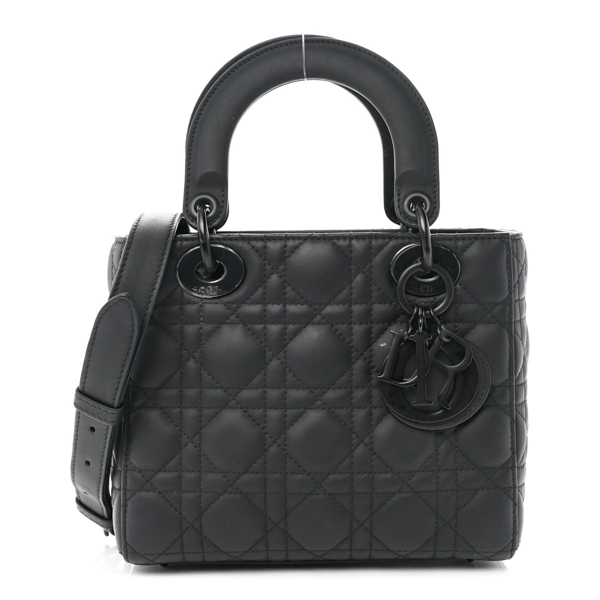 Christian Dior Ultra Matte Calfskin Cannage Small My ABCDior Lady Dior Black 1 of 10