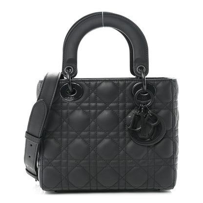 Christian Dior Ultra Matte Calfskin Cannage Small My ABCDior Lady Dior Black 1 of 10