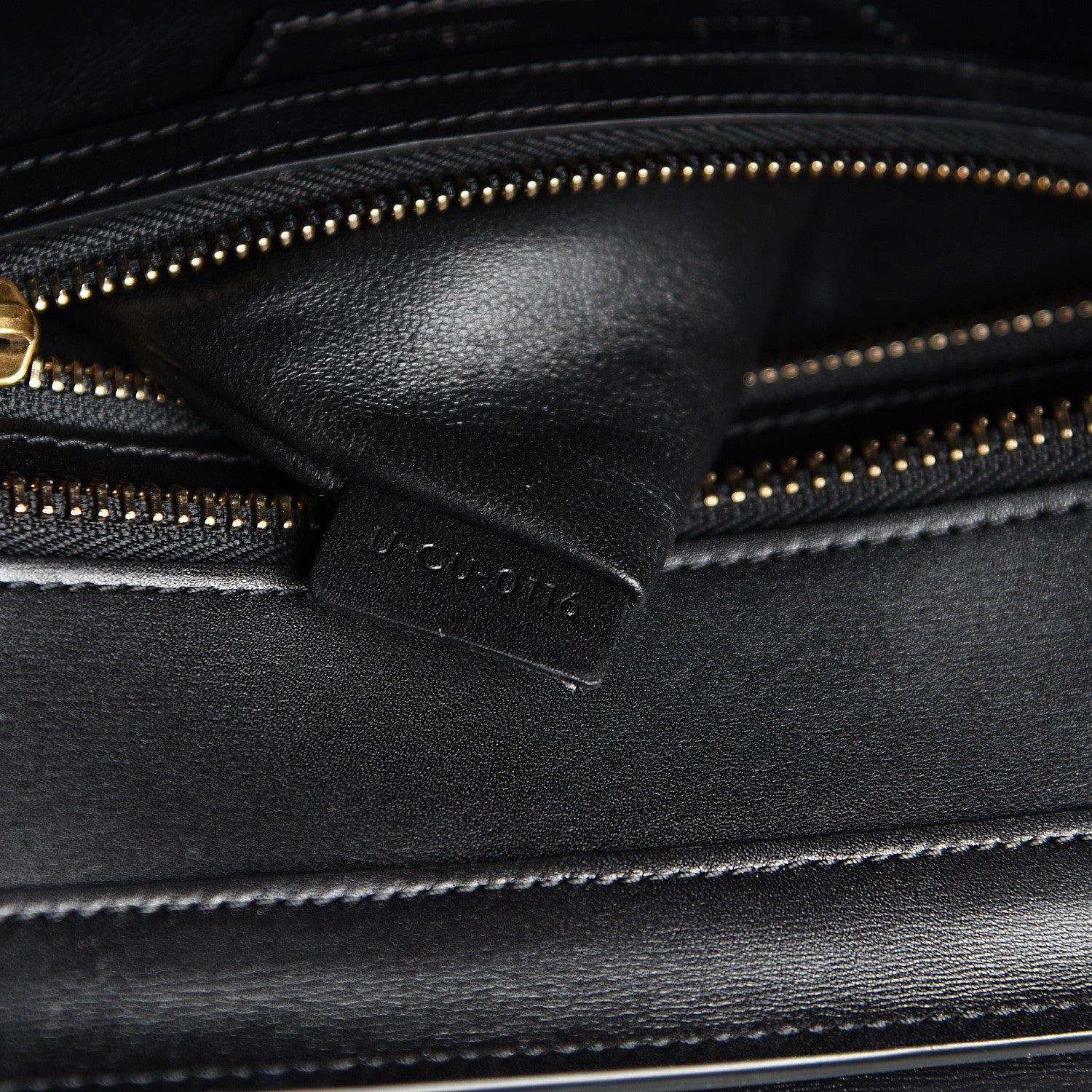 Celine Smooth Calfskin Multicolor Double Stitching Micro Luggage Black 9 of 13