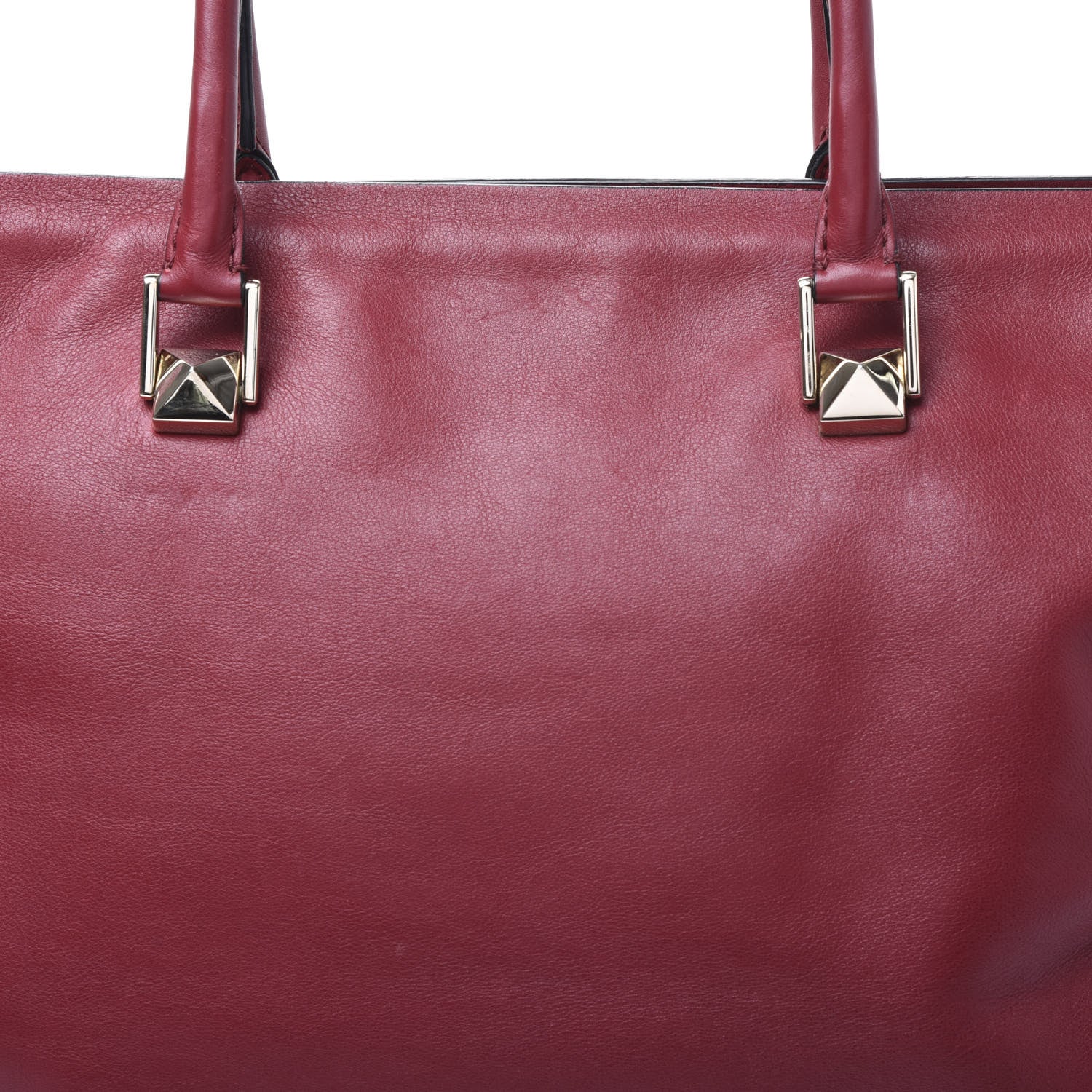 Valentino Garavani Vitello Macro Rockstud Runway Tote Scarlet 8 of 11