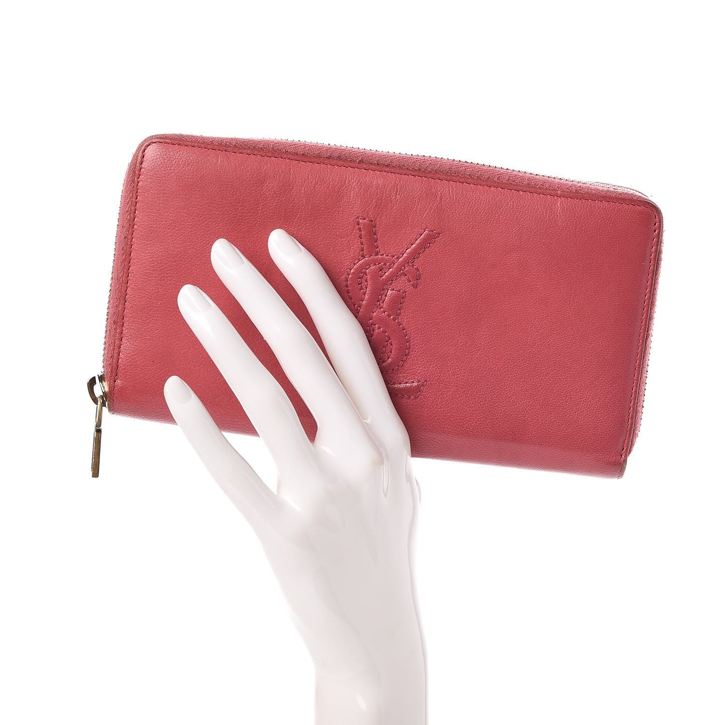 Chevre Belle De Jour Zip Around Wallet Pink