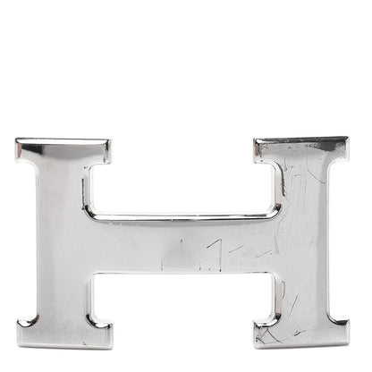 Hermes Polished Palladium 32mm H Belt Buckle Silver 1 of 5