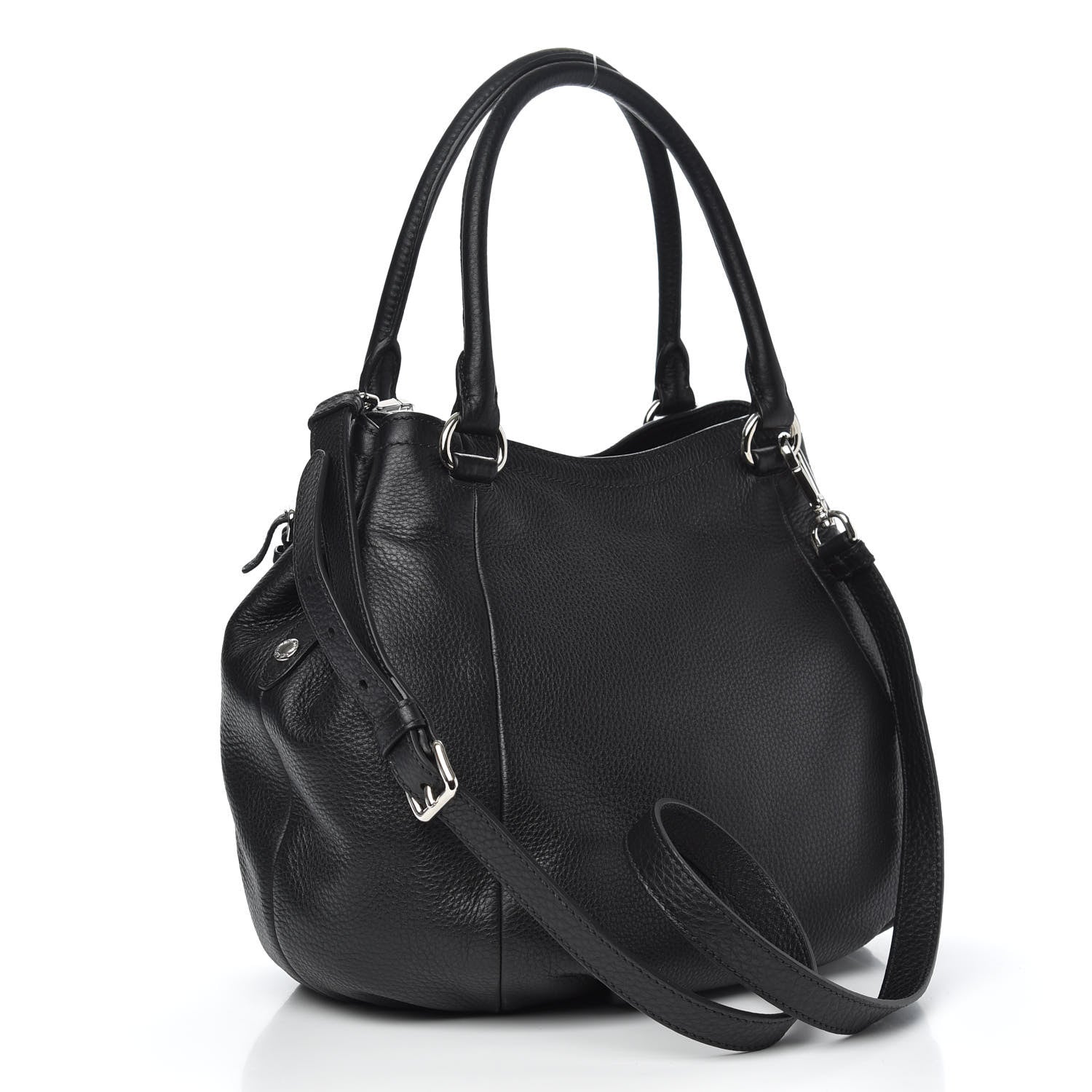 Prada Vitello Daino Satchel Black 3 of 9