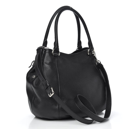Prada Vitello Daino Satchel Black 3 of 9