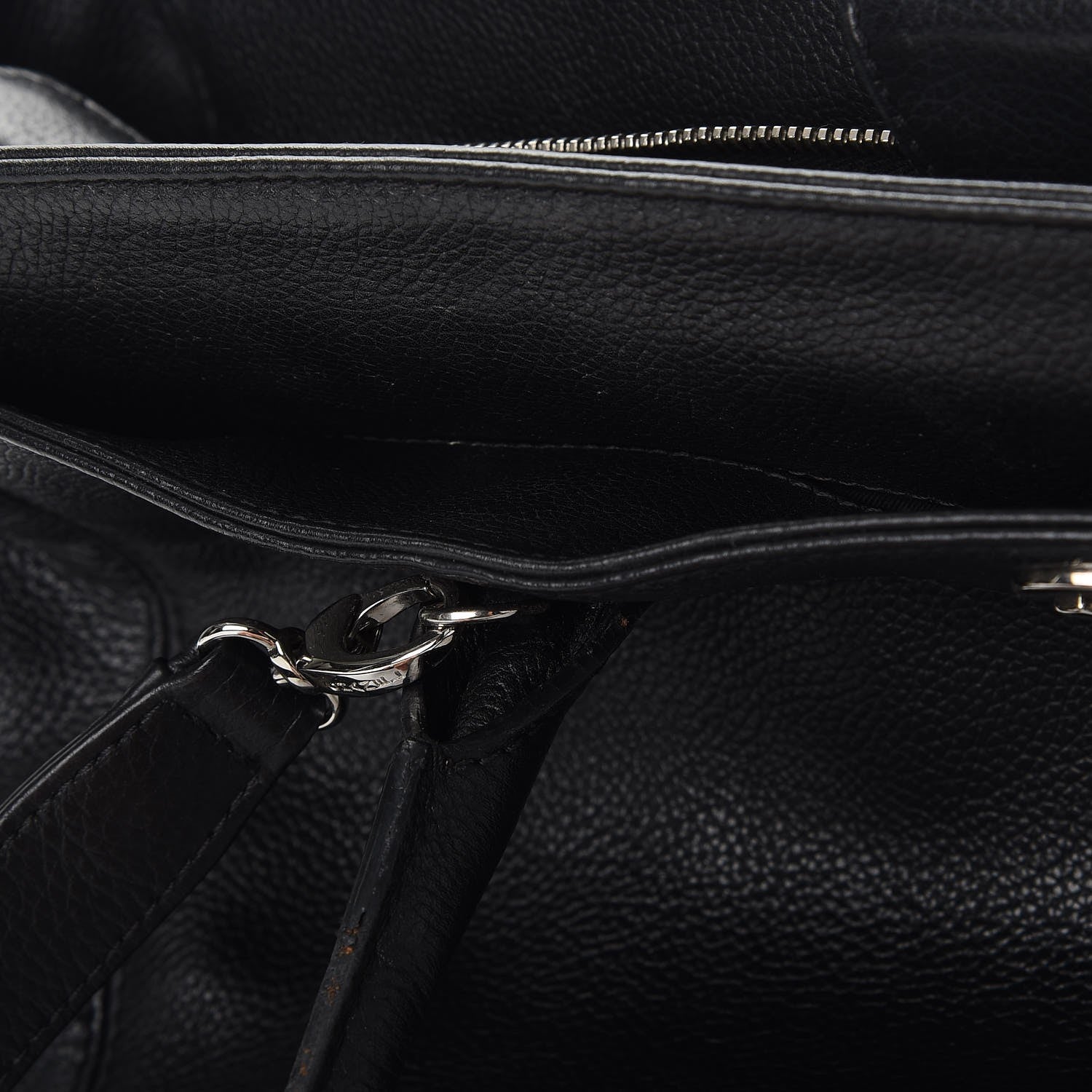 Chanel Calfskin Cerf Executive Shopper Tote Black 25 of 29