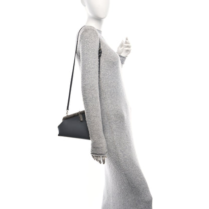 Fendi Shiny Nappa Snakeskin Small Fendi First Anthracite Asfalto 2 of 9