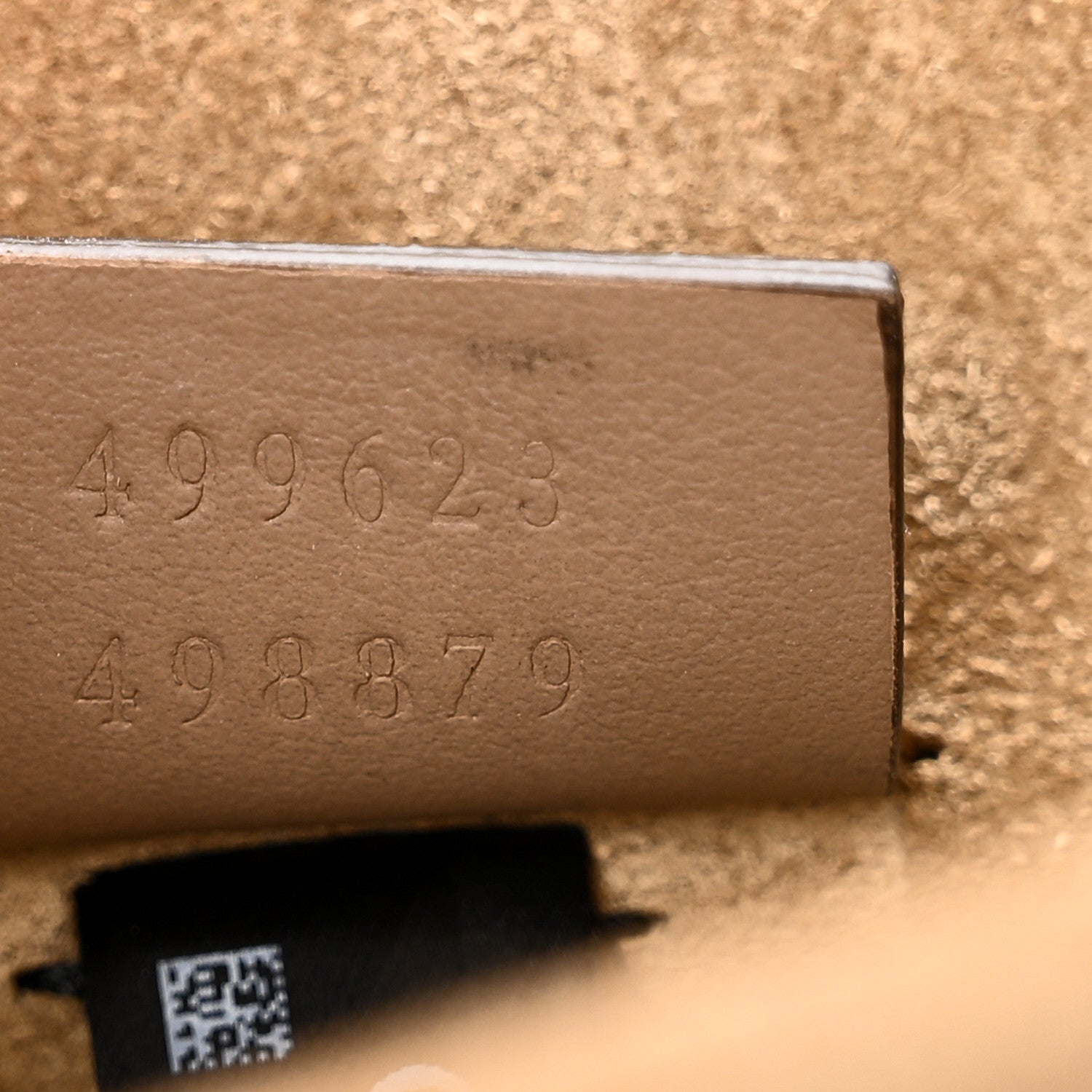 Gucci GG Supreme Monogram Suede Crystal Small Dionysus Shoulder Bag Beige Ebony Taupe 7 of 10