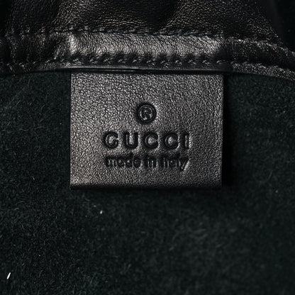 Gucci Calfskin Logo Drawstring Backpack Black 11 of 13